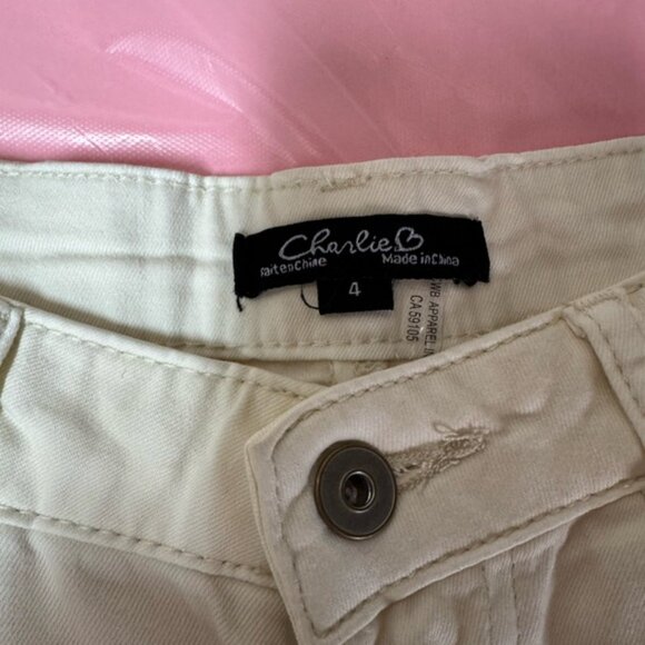 Charlie B Wide Leg Baggy Natural Colour Denim - Picture 3 of 6